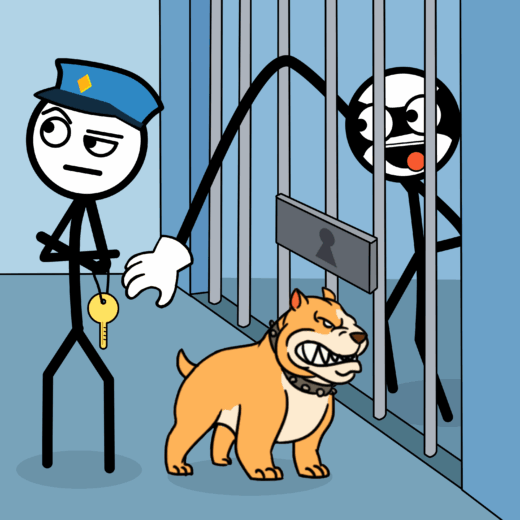 Thief Puzzle: to pass a level