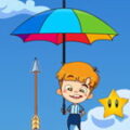 Umbrella Falling Guy