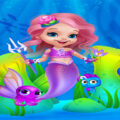 Cute Mermaid Girl Dress Up