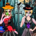 SISTERS HALLOWEEN DRESSES